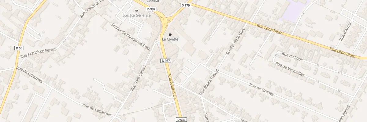 Plan du 183B Rue Nationale à Nœux-les-Mines