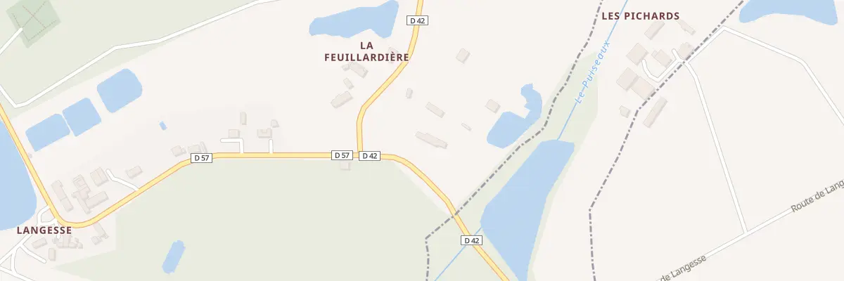 Plan du 5036 Le Moulin du Gue à Langesse