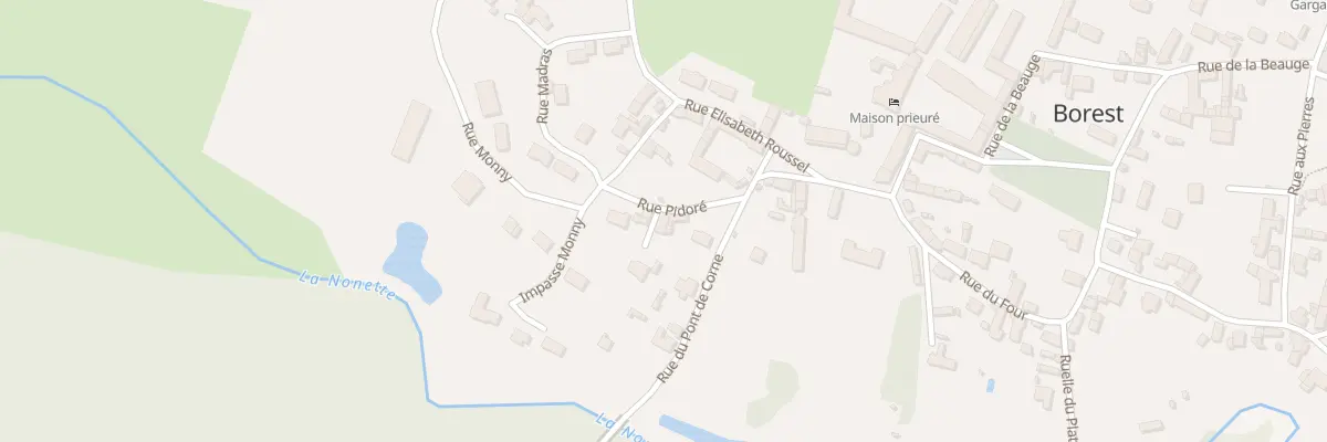 Plan du 3 Rue Pidoré à Borest