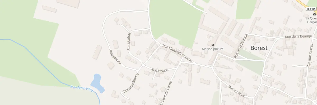 Plan du 1 Rue Monny à Borest
