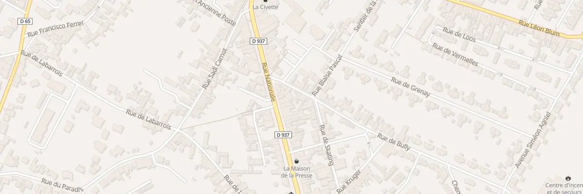 Plan du 2B Rue de Bully à Nœux-les-Mines