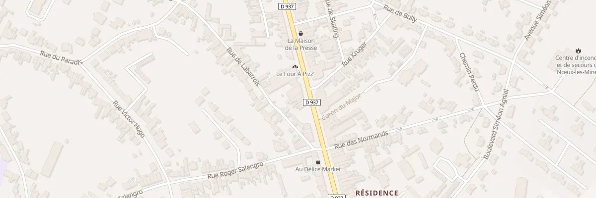 Plan du 242 Rue Nationale à Nœux-les-Mines