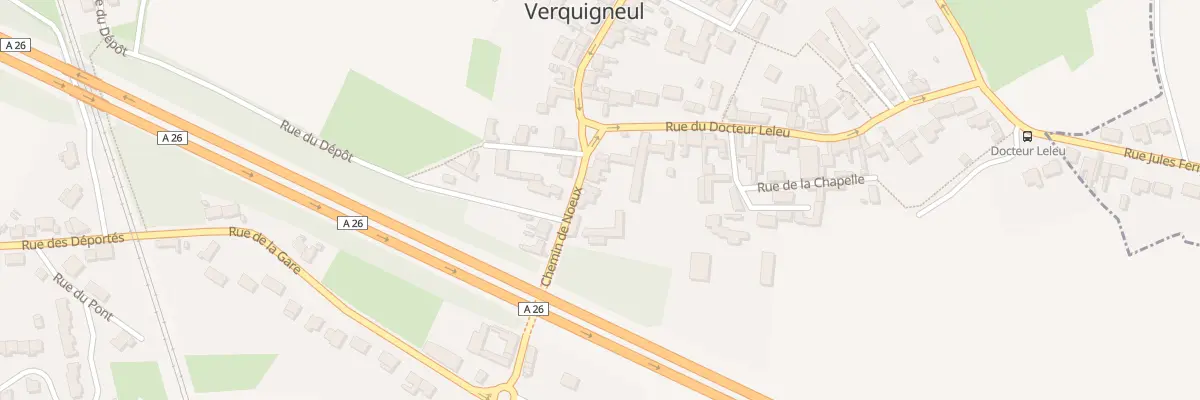 Plan du 1 Rue de la Gare à Verquigneul