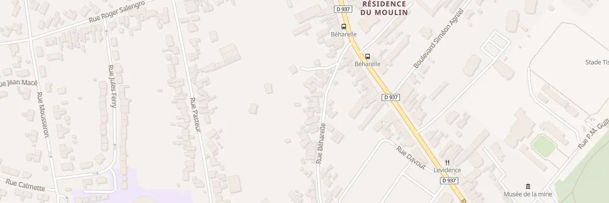 Plan du 8T Rue Béharelle à Nœux-les-Mines