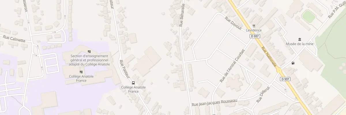 Plan du 38A Rue Béharelle à Nœux-les-Mines