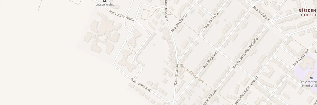 Plan du 100 Rue Béharelle à Nœux-les-Mines