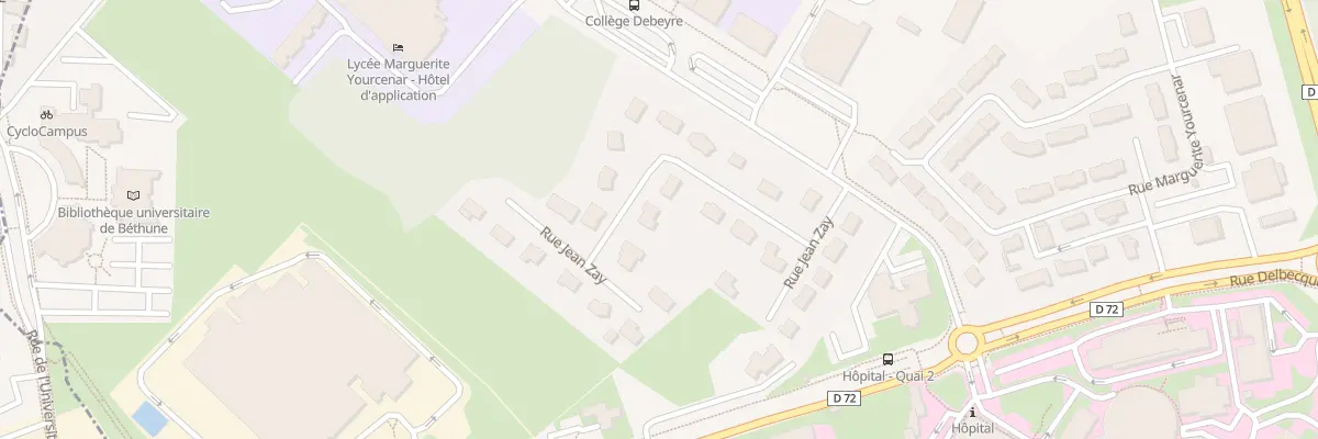 Plan du 22 Rue Jean Zay à Beuvry