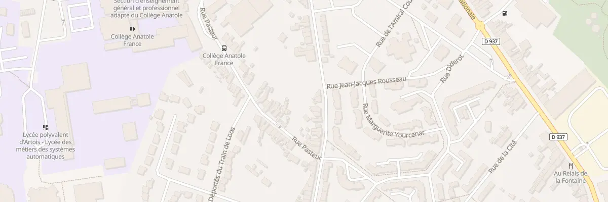 Plan du 50 Rue Béharelle à Nœux-les-Mines