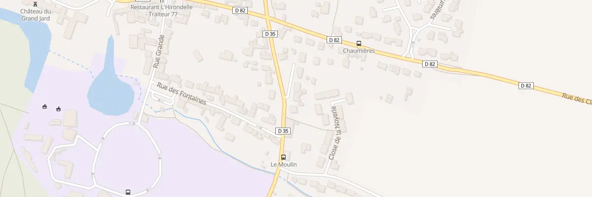 Plan du 1 Rue des Ecoles à Voisenon
