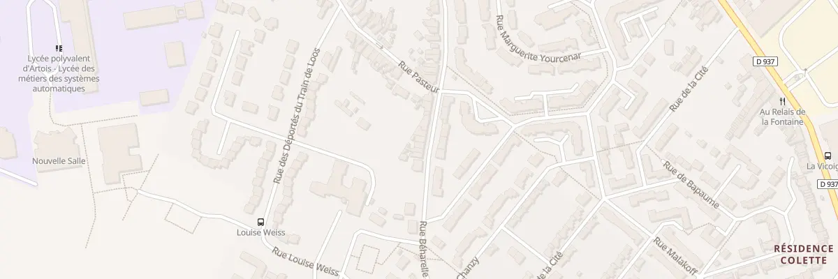 Plan du 62 Rue Béharelle à Nœux-les-Mines
