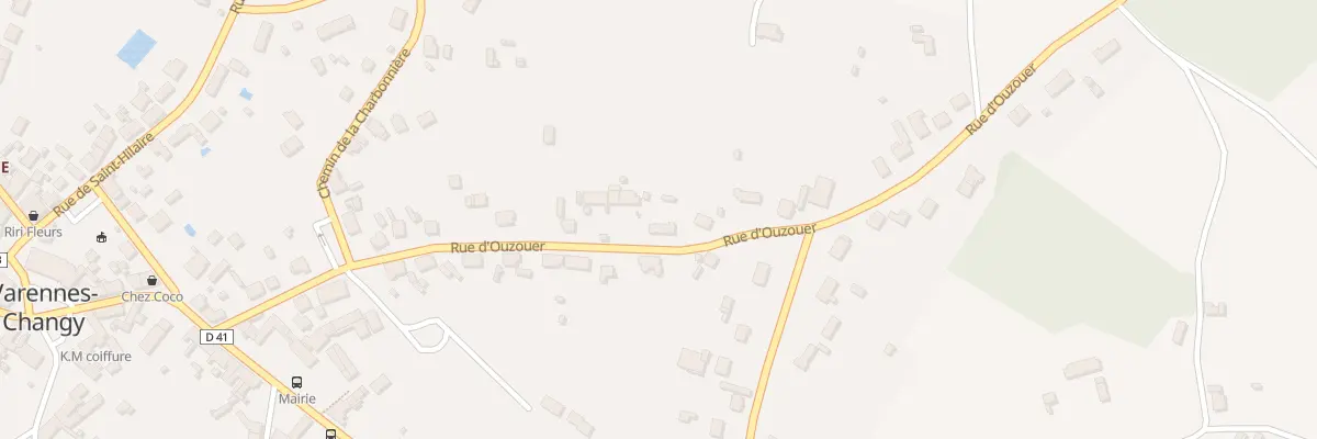 Plan du 35 Rue d’Ouzouer à Varennes-Changy