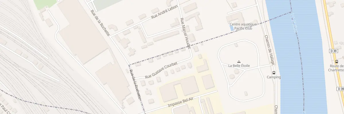 Plan du 9 Rue Gustave Courbet à La Rochette