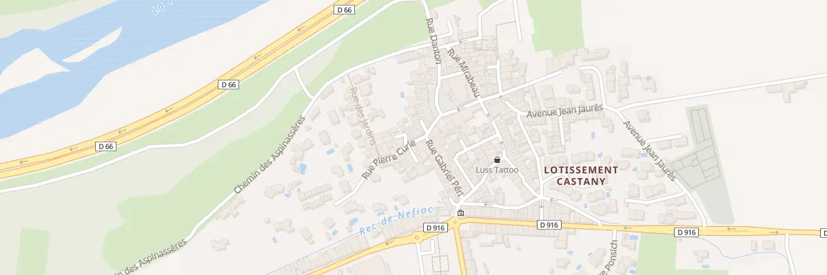 Plan du 8 Rue Pierre Curie à Néfiach