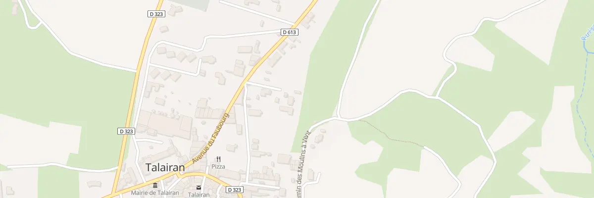 Plan du 18 Av du Faubourg à Talairan