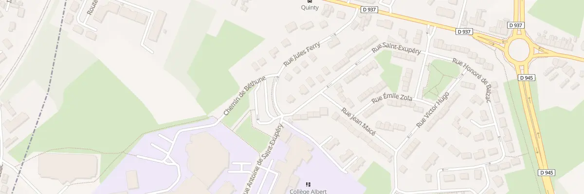 Plan du 21 Rue Jules Ferry à Beuvry