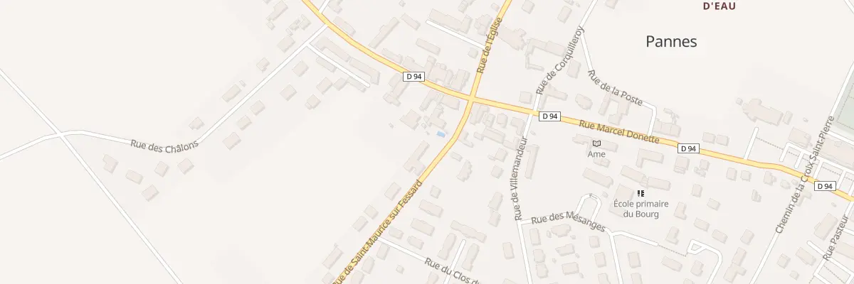 Plan du 84 Rue de Saint Maurice à Pannes