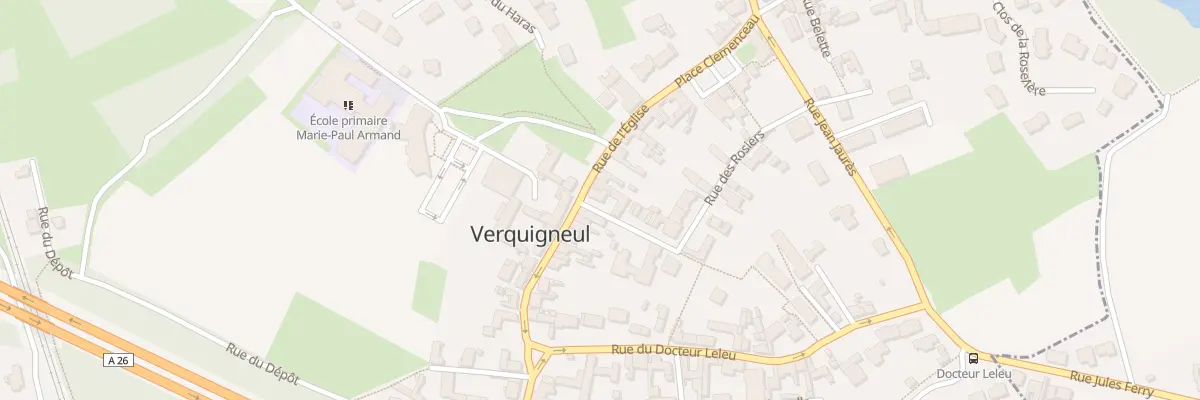 Plan du 15 Rue de l’Eglise à Verquigneul