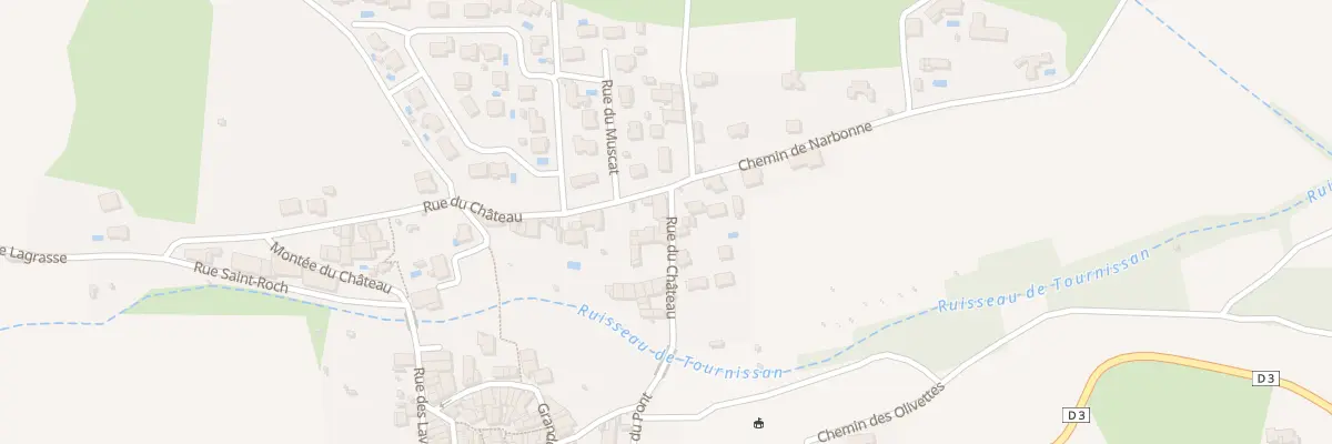 Plan du 19 Rue du Château à Tournissan