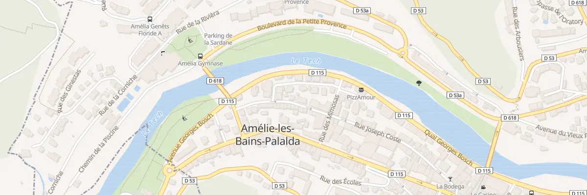 Plan du 60 Rue Joseph Coste à Amélie-les-Bains-Palalda