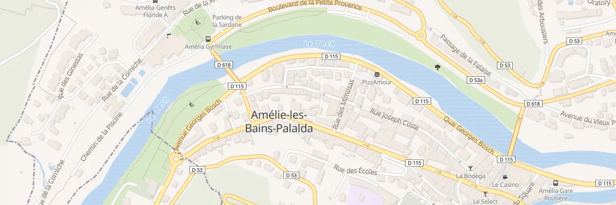 Plan du 45 Rue Joseph Coste à Amélie-les-Bains-Palalda