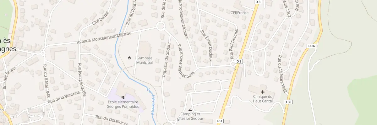 Plan du 5 Rue Arsène Vermenouze à Riom-ès-Montagnes