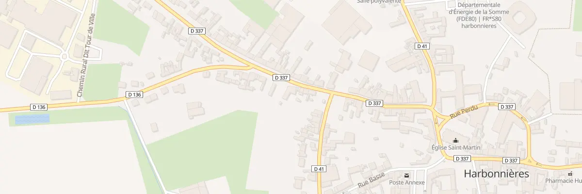 Plan du 21 Rue Raoul Defruit à Harbonnières