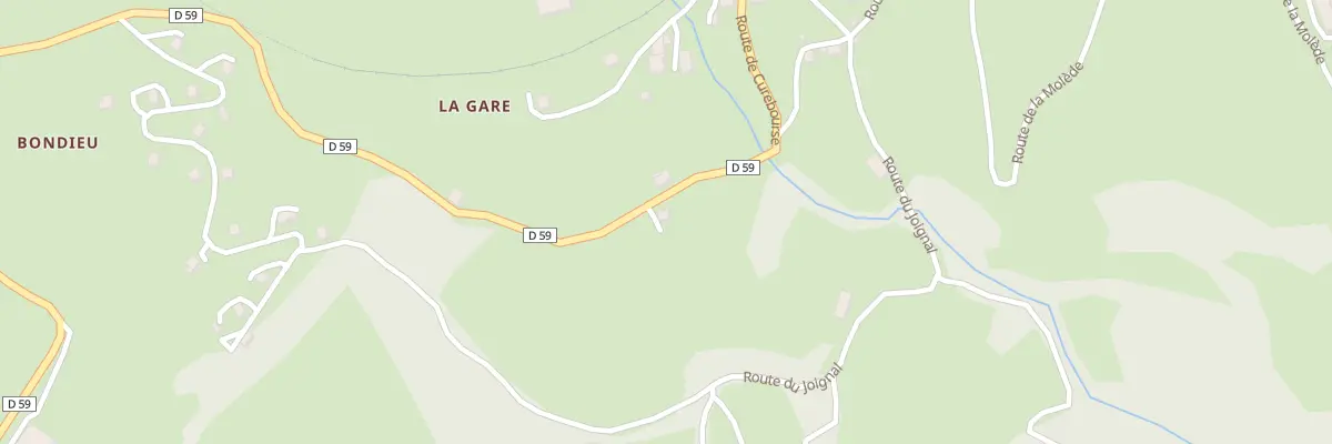 Plan du 6096 La Gare à Thiézac