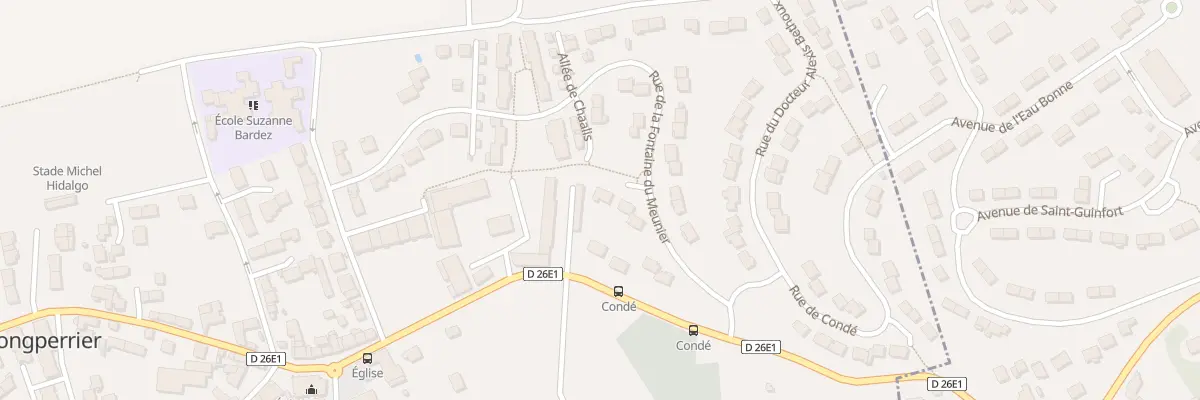 Plan du 9 Rue de la Fontaine du Meunier à Longperrier