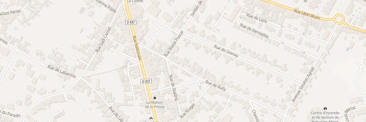 Plan du 31 Rue de Bully à Nœux-les-Mines