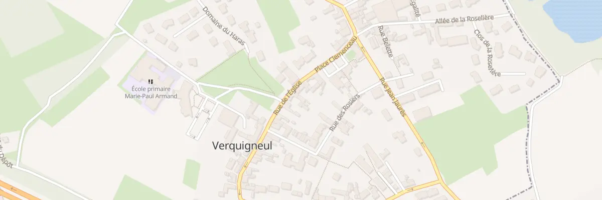 Plan du 7 Rue de l’Eglise à Verquigneul