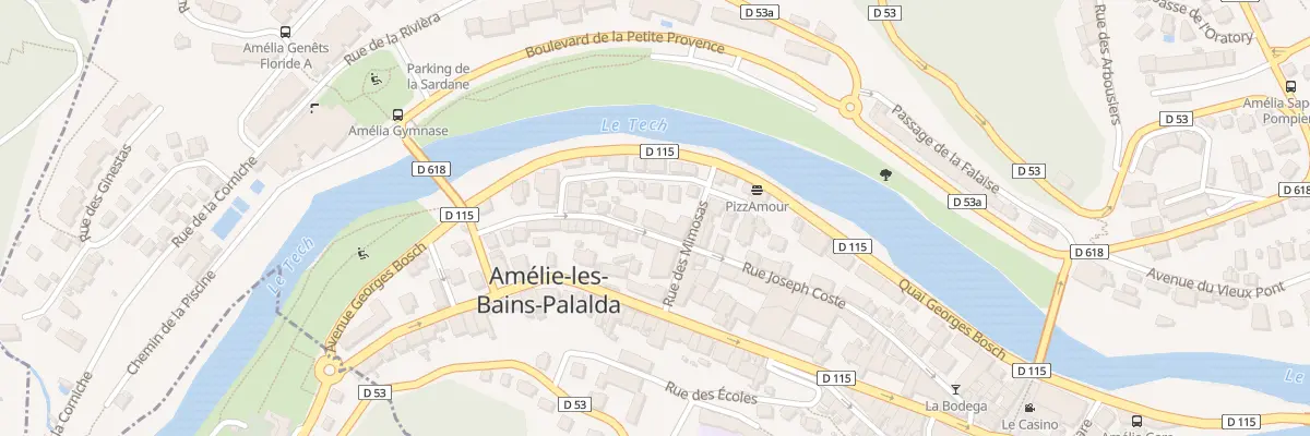 Plan du 54B Rue Joseph Coste à Amélie-les-Bains-Palalda