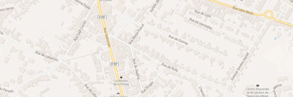 Plan du 33 Rue de Bully à Nœux-les-Mines