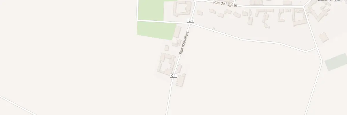 Plan du 8 Rue d’Arvillers à Folies