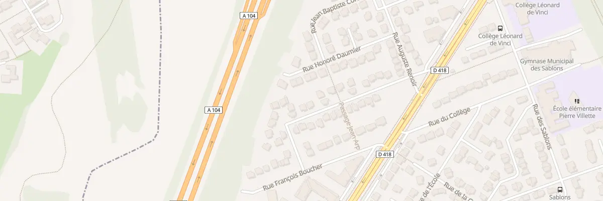 Plan du 24 Rue Gustave Courbet à Saint-Thibault-des-Vignes