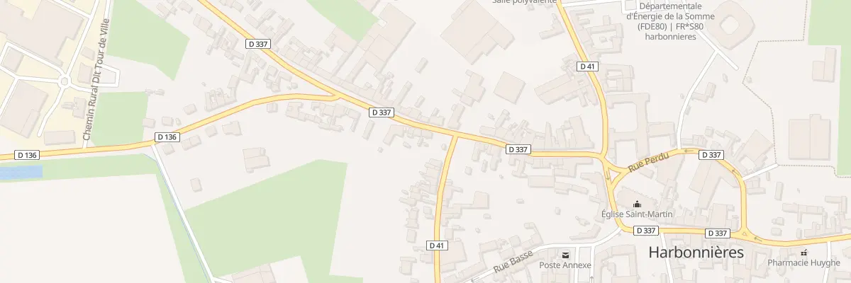 Plan du 15 Rue Raoul Defruit à Harbonnières