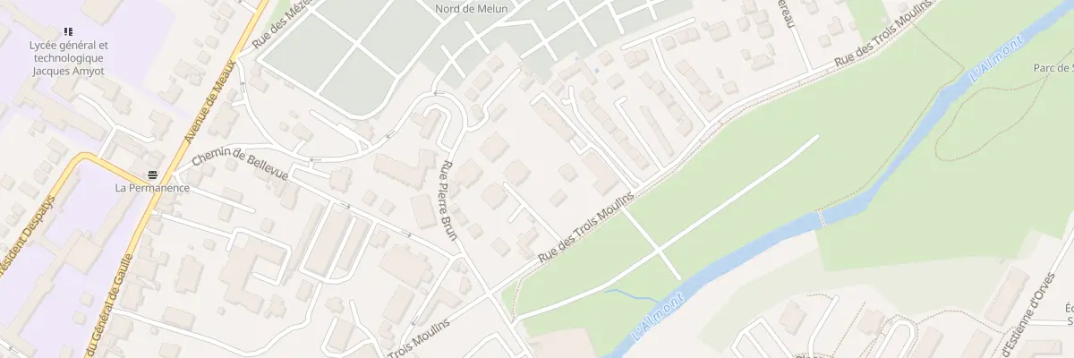 Plan du 39B Rue des 3 Moulins à Melun