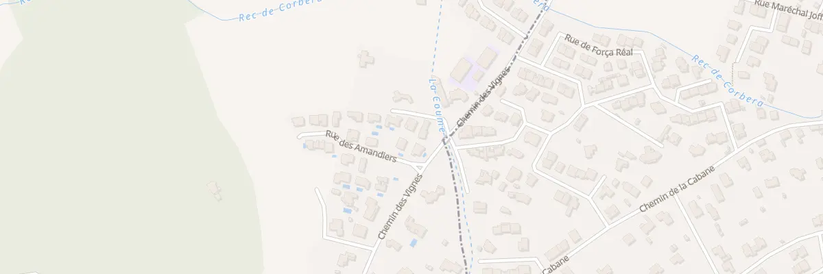 Plan du 6 Rue des Amandiers à Corbère