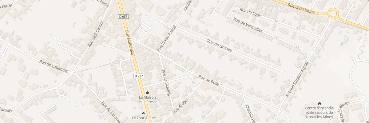 Plan du 41 Rue de Bully à Nœux-les-Mines