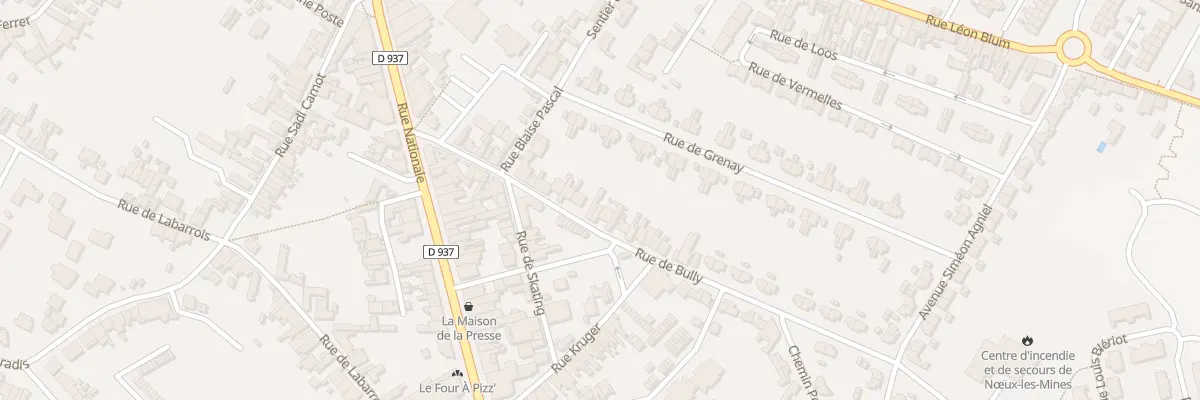 Plan du 43 Rue de Bully à Nœux-les-Mines