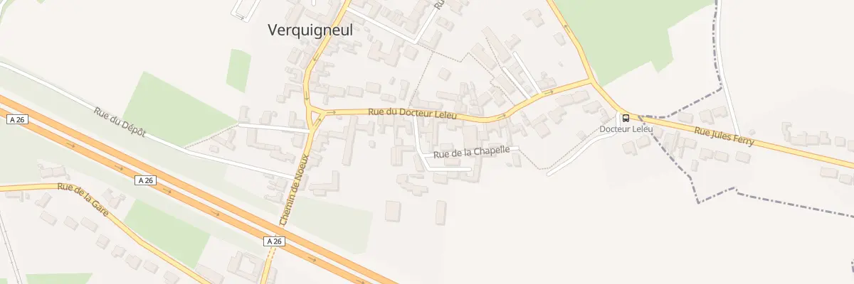 Plan du 1 Rue Pasteur à Verquigneul