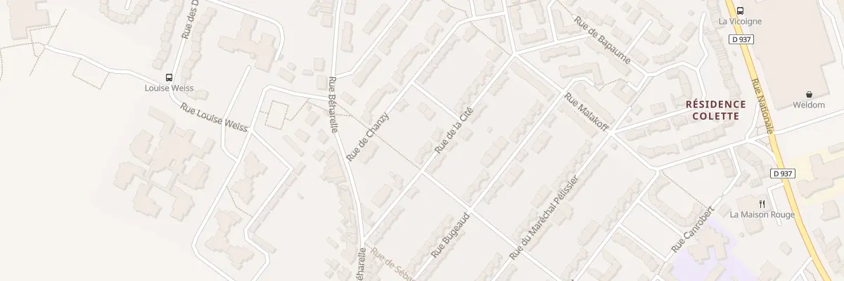 Plan du 36 Rue de la Cité à Nœux-les-Mines