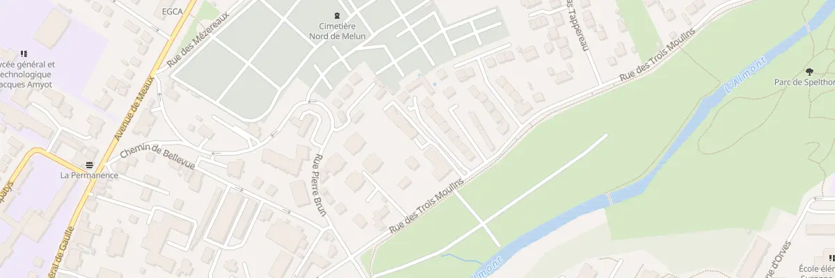 Plan du 45 Rue des 3 Moulins à Melun