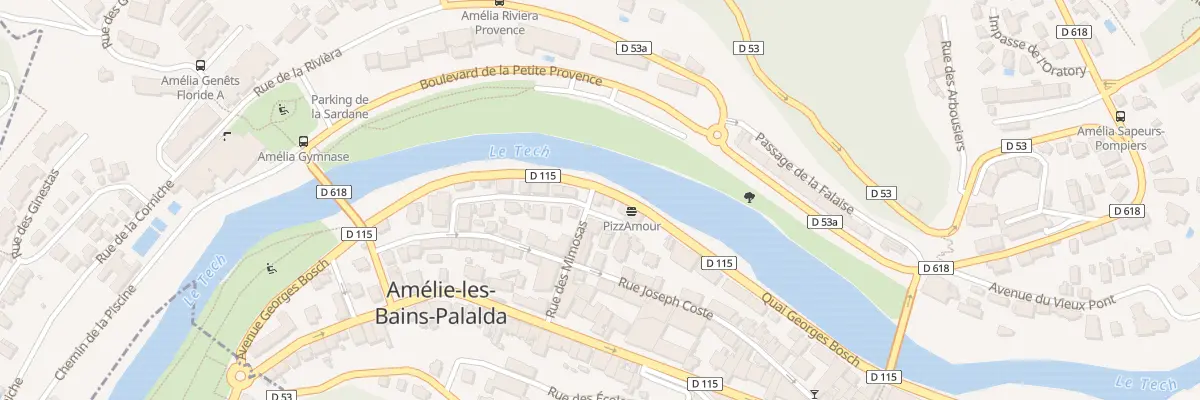 Plan du 8 Rue des Mimosas à Amélie-les-Bains-Palalda