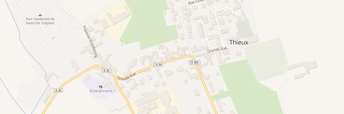 Plan du 34 Gr Grande Rue à Thieux