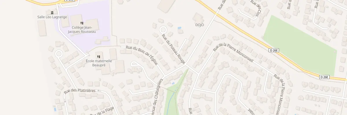 Plan du 3 Rue du Poteau Rouge à Othis