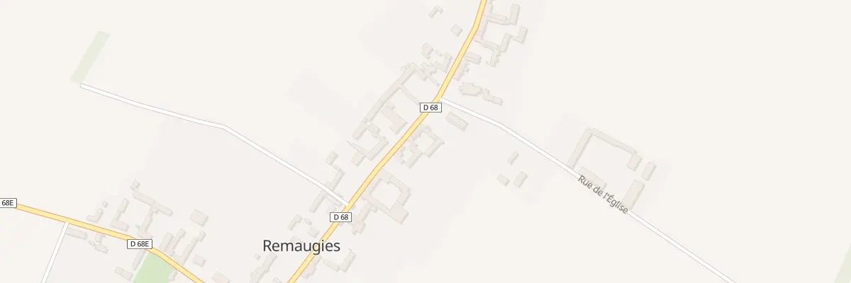 Plan du 13 Gr Grande Rue à Remaugies