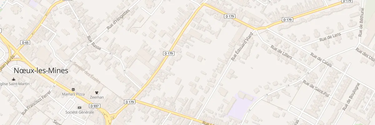 Plan du 34 Rue de Sailly à Nœux-les-Mines