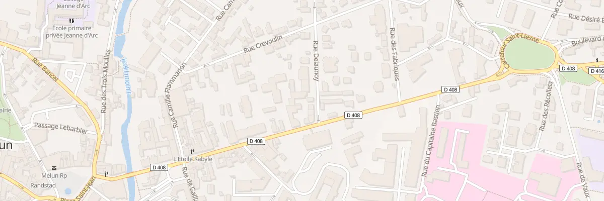 Plan du 7 Rue Delaunoy à Melun