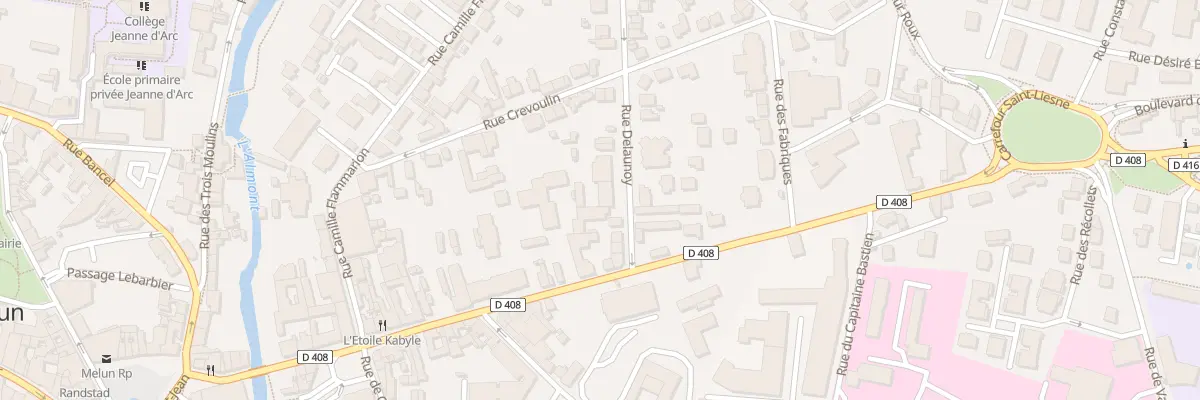 Plan du 9 Rue Delaunoy à Melun