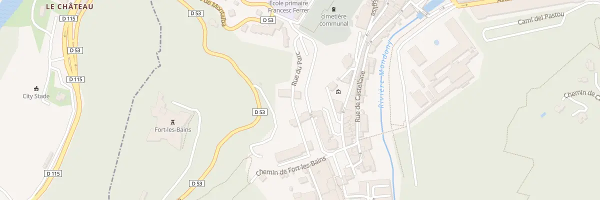Plan du 2 Chem Fort les Bains à Amélie-les-Bains-Palalda